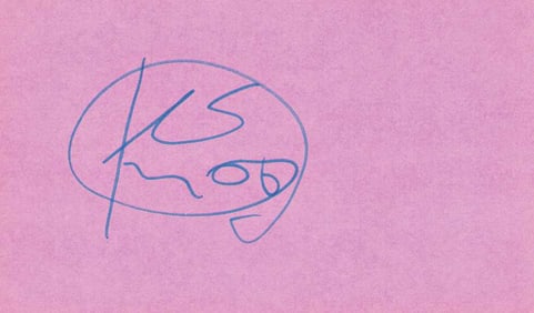 Keith Moon rare signature