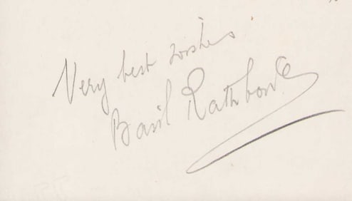 Basil Rathbone signature