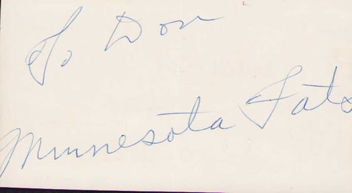 Minnesota Fats signature