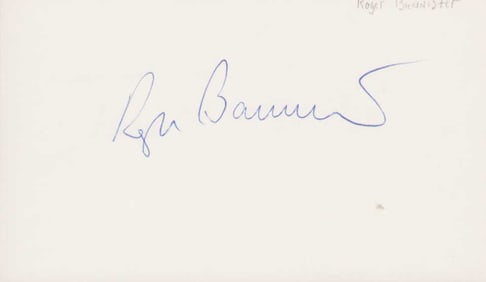 Roger Bannister signature