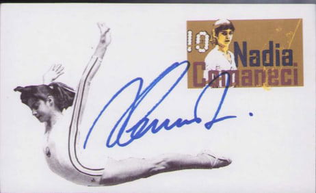 Nadia Comaneci signature