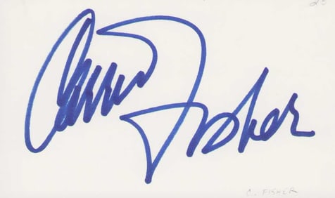 Carrie Fisher Star Wars signature