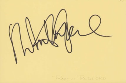 Robert Redford signature