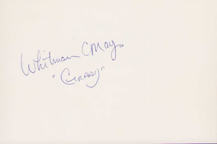 Whitman Mayo signature