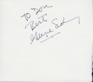 George Sidney signature