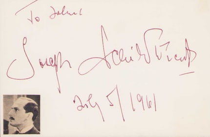 Joseph Schildekraut signature