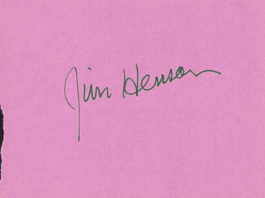 Jim Henson signature