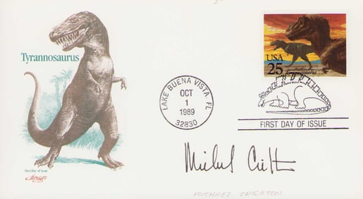 Michael Crichton signed FDC