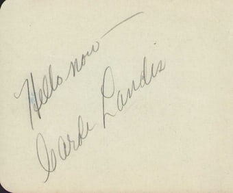 Carole Landis signature