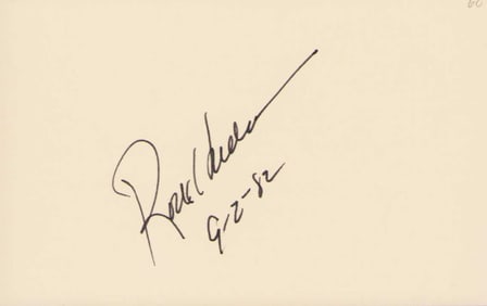 Rock Hudson signature