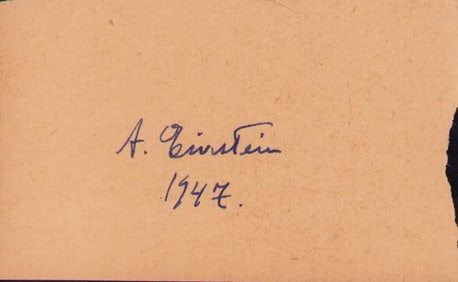 Albert Einstein signature