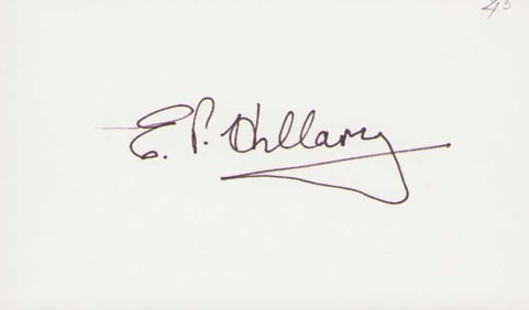 Sir Edmund Hillary signature