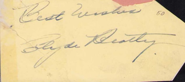 Clyde Beatty signature