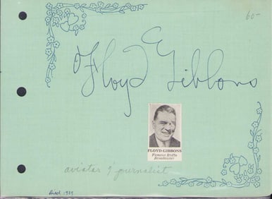 Floyd Gibbons signature
