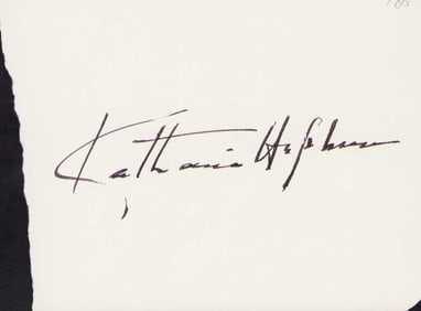 Katharine Hepburn signature