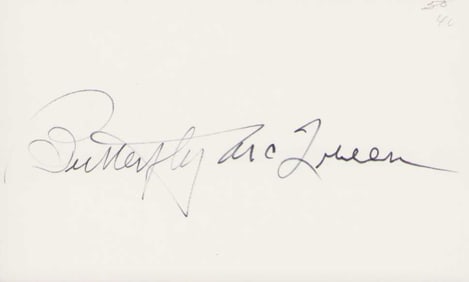 Butterfly McQueen signature