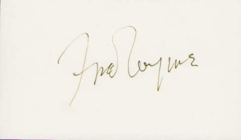 Fred Gwynne signature