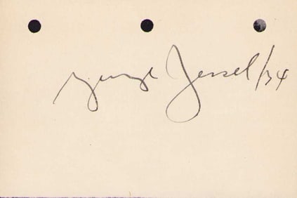 Georgie Jessel signature