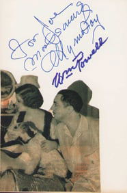 William Powell and Myrna Loy signatures
