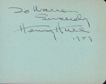 Henry Hull signature