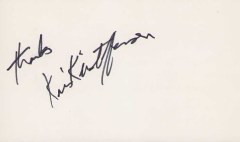 Kris Kristofferson signature
