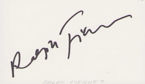 Ralph Fiennes signature