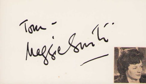 Maggie Smith signature