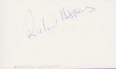 Sir Richard Harris signature