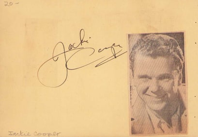 Jackie Cooper signature