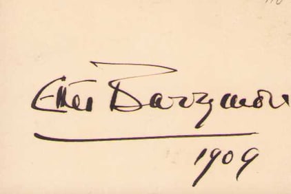 Ethel Barrymore signature