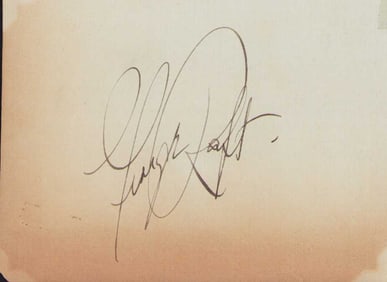 George Raft signature