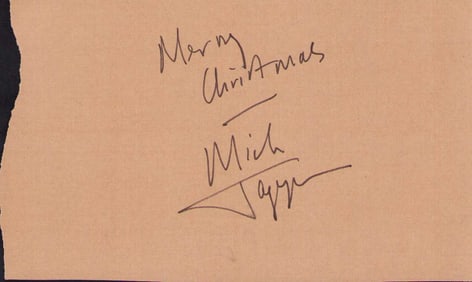 Mick Jagger signature