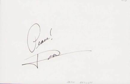 John Denver signature