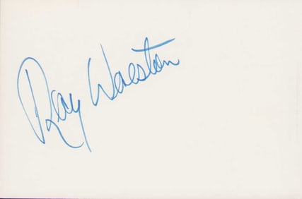 Ray Walston signature