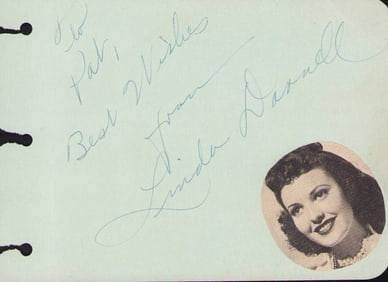 Linda Darnell signature