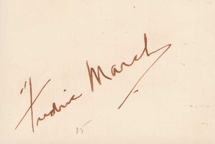 Fredric March signature