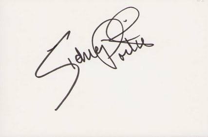 Sidney Poitier signature