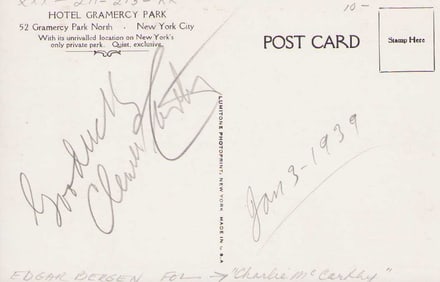 Charlie McCarthy signature