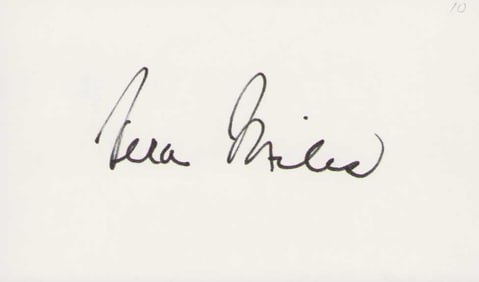 Vera Miles signature