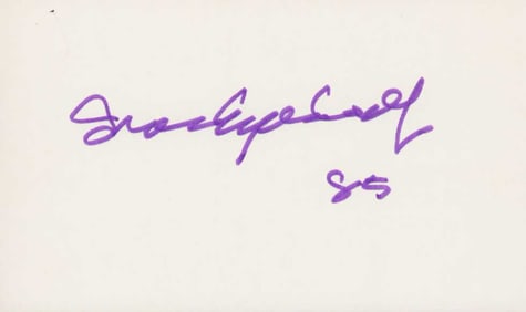 Iron Eyes Cody signature