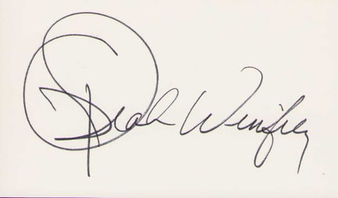 Oprah Winfrey signature