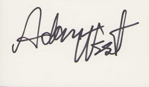 Adam West signature