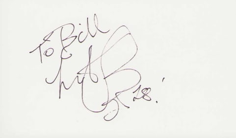 Charlie Watts Rolling Stones signature