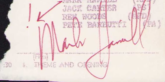 Mark Hamill signature Star Wars