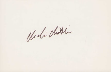 Charlie Chaplin signature