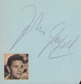 John Garfield signature