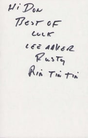 Lee Aaker signature