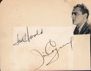 Jimmy Cagney early signature