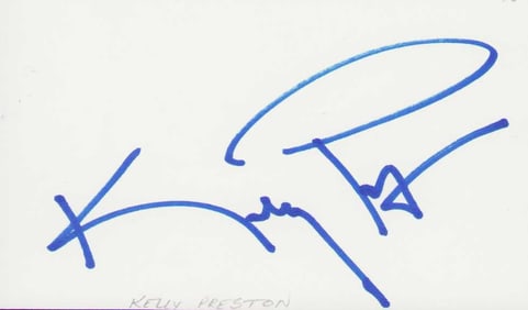 Kelly Preston signature