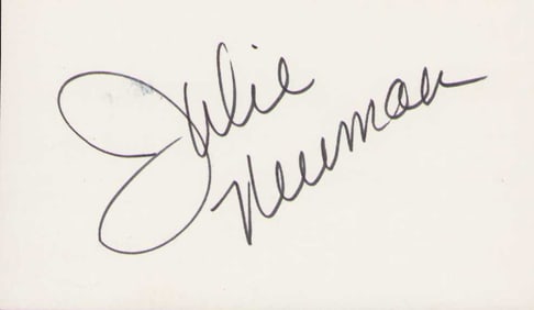 Julie Newmar signature